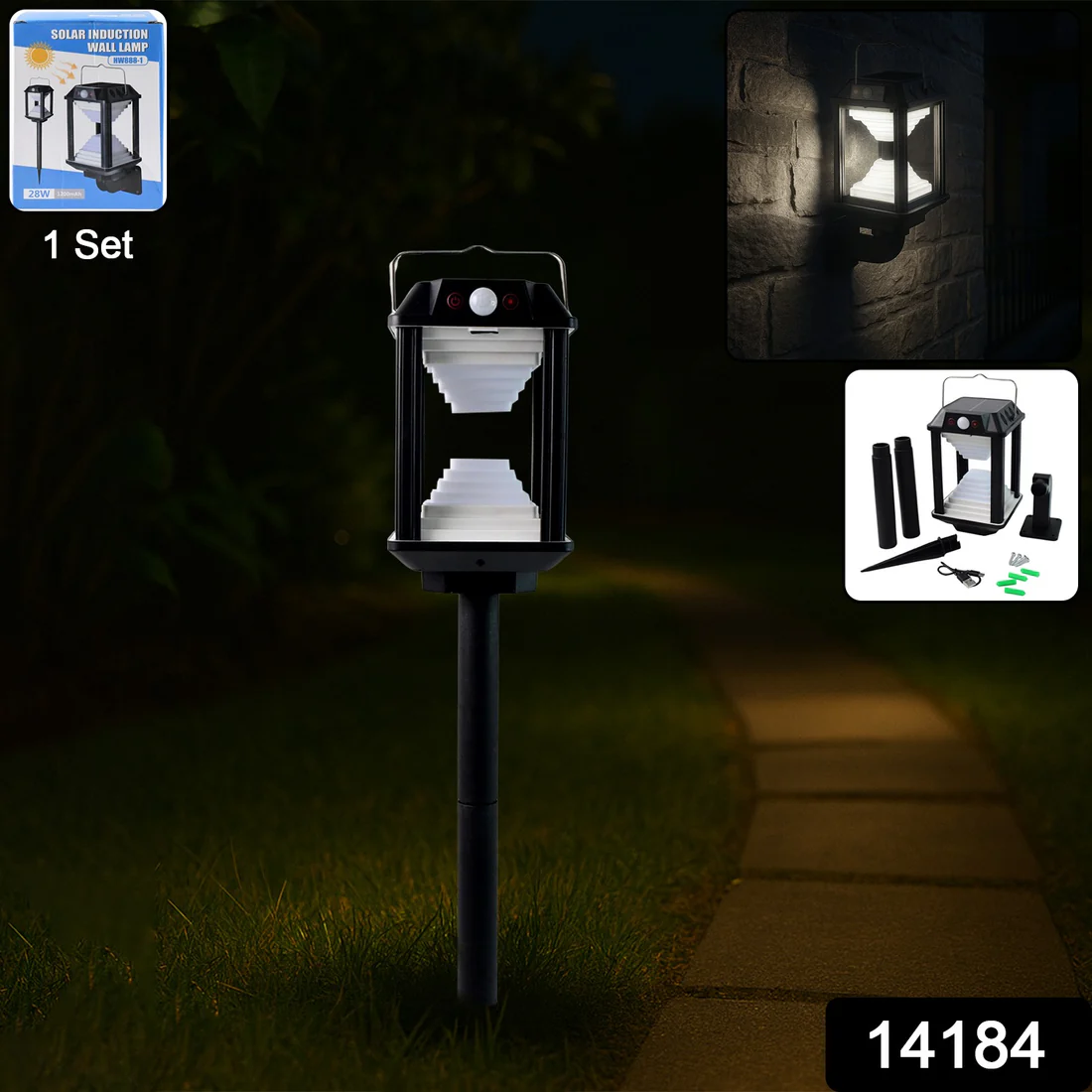 Solar Induction LED Wall Lamp – Motion Sensor Outdoor Light - Image 4