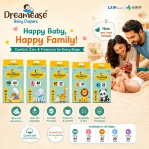 Baby Diaper Pants – Soft & Leakproof for All-Day Comfort - NB 40'