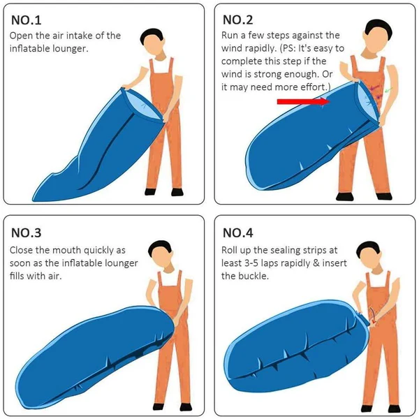 Inflatable Camping Lounger – Neck Support & Portable | Trekola - Image 4
