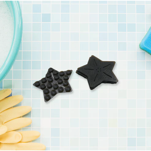 Kids Anti-Slip Bath Mat – Star Shaped PVC | 4 Pc Set by CrystalWash - Image 4