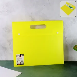 Plastic Document Folder – Sturdy Carry File for Office & School