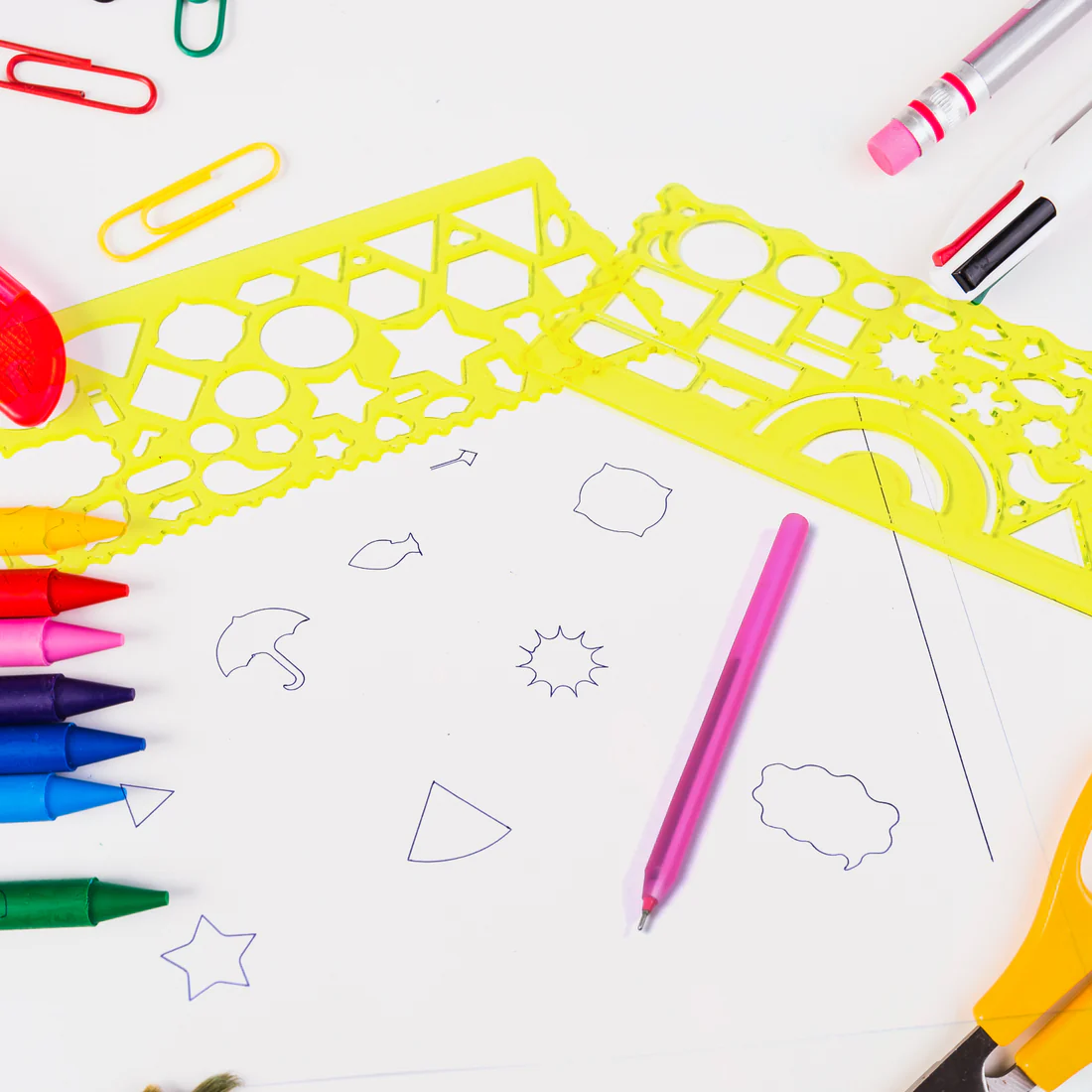 Template Rulers for Geometric Shapes & Drafting