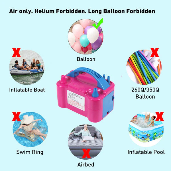Electric Balloon Pump – Dual Nozzle Inflator | Play & Move - Image 4
