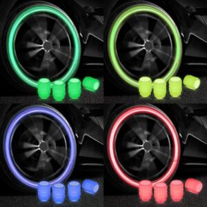 Illuminate your nightly drives with our premium Luminous Tyre Valve Caps!