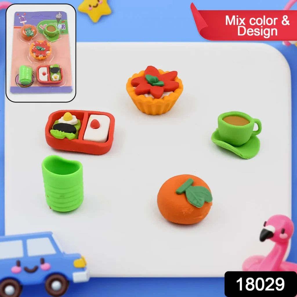 3D Erasers for Kids – Fun & Colorful Novelty Set