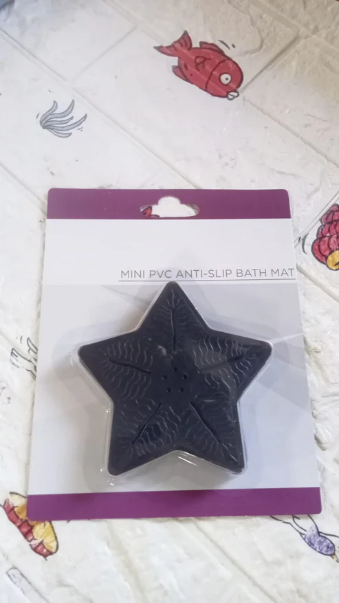 Kids Anti-Slip Bath Mat – Star Shaped PVC | 4 Pc Set by CrystalWash - Image 5