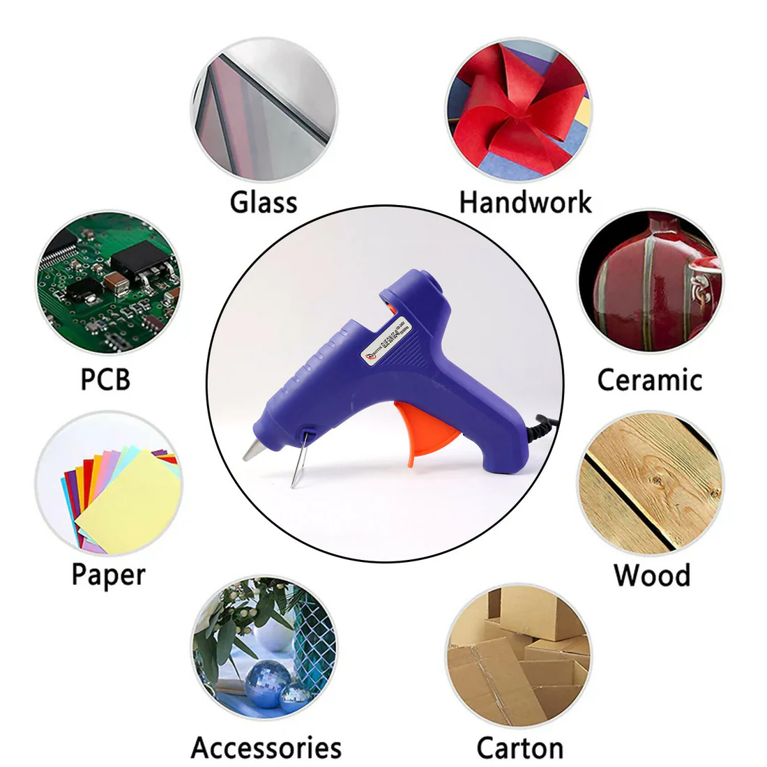 40W Electric Hot Melt Glue Gun – Fast Heating for DIY & Crafts