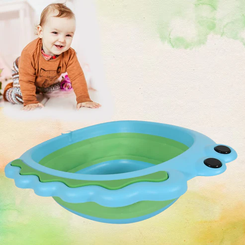 Foldable Baby Wash Basin – Space-Saving Frog Design | Bath Verse - Image 3