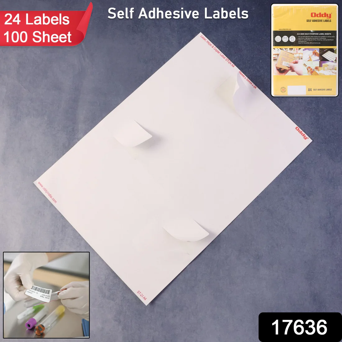 Self-Adhesive Labels A4 Sheets – 2400 Permanent Printer Stickers