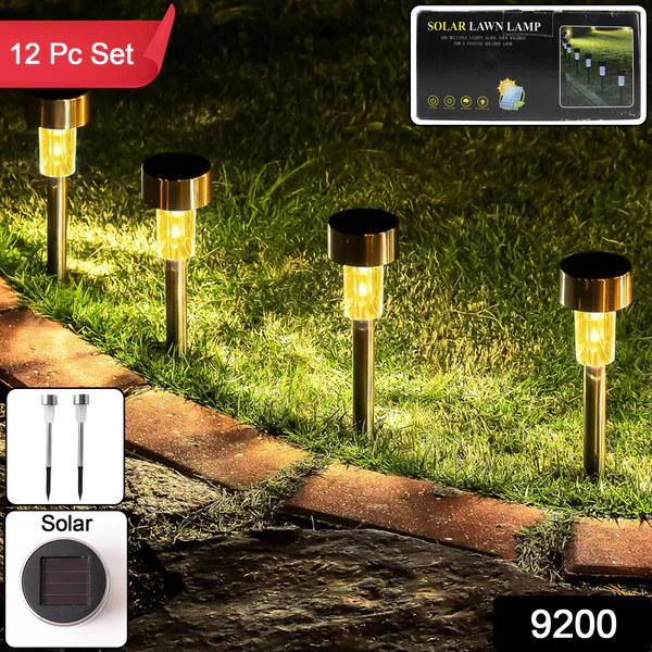 Solar Lawn Lamp Set – Eco-Friendly Stainless Steel Outdoor Lights - Image 4