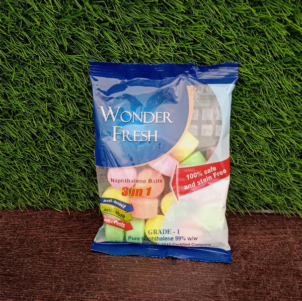 Naphthalene Balls – Multicolour Moth Repellent (100g) | Wonder Fresh - Image 4