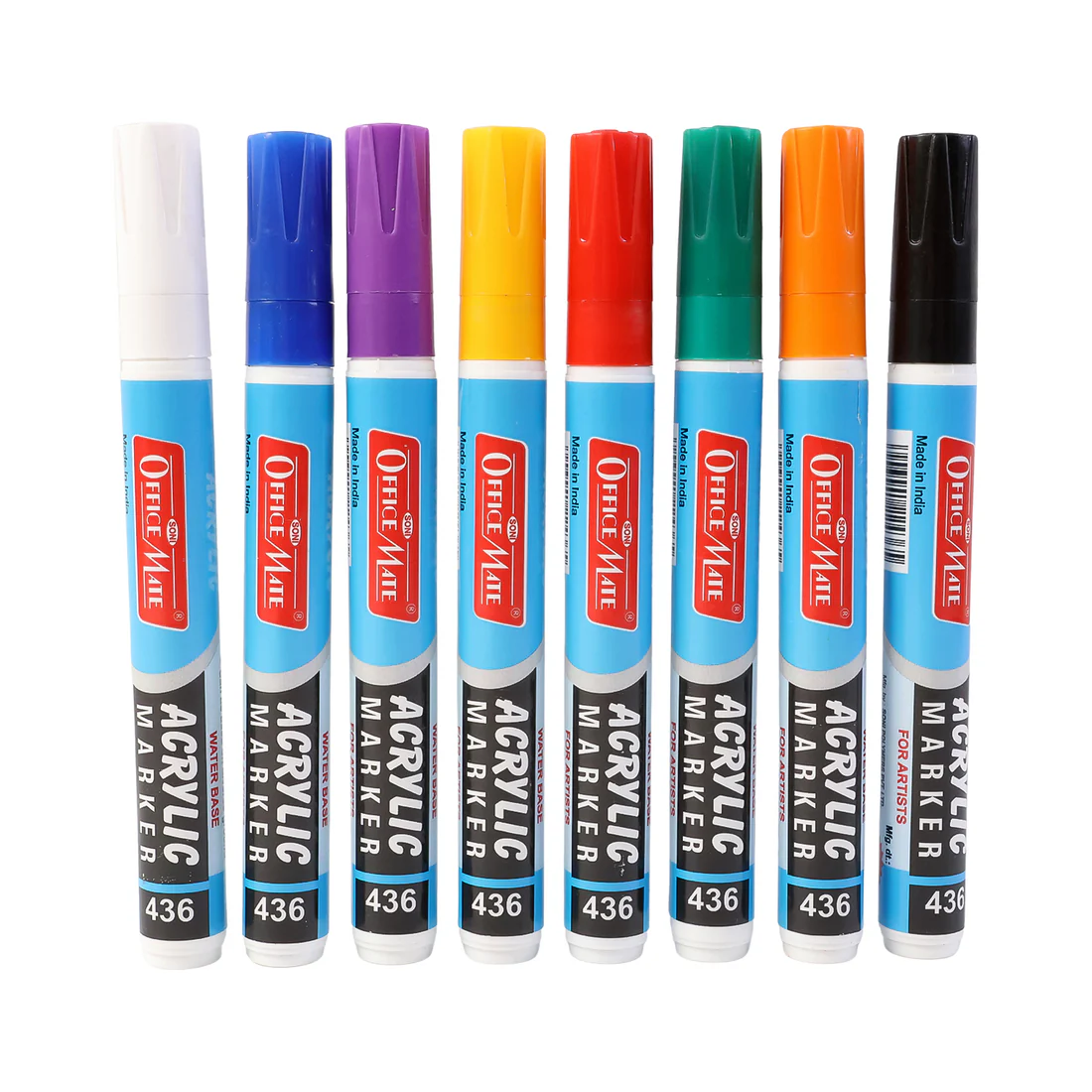 Acrylic Marker Pen Set – 8 Vibrant Quick-Dry Colors