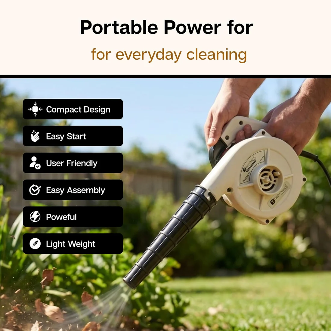 Electric Air Blower – Compact, Powerful Dust Cleaning Tool - Image 4