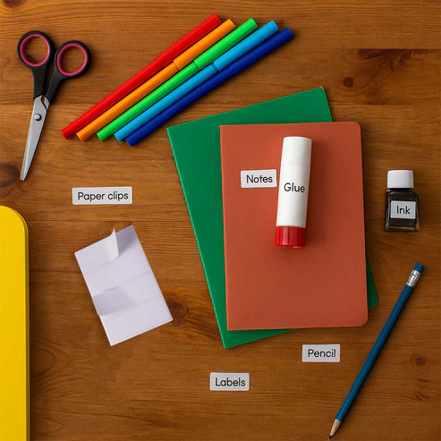 All Purpose Adhesive White Labels – 128 Durable Writable Stickers - Image 4