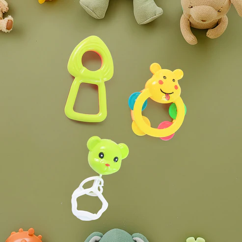 Baby Rattle Set – 8 Pieces of Safe Colorful Toys - Image 2