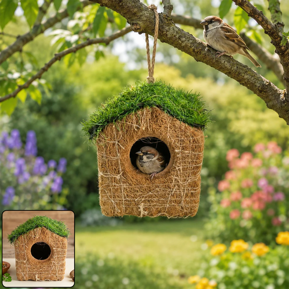 Coir Bird House