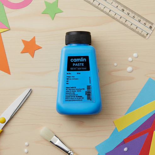 Camlin Paste 150 ml – Smooth Non-Toxic Glue with Applicator Brush