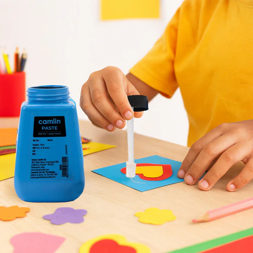 Camlin Paste 150 ml – Smooth Non-Toxic Glue with Applicator Brush