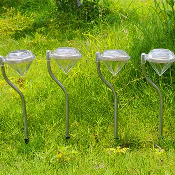 Diamond Solar Garden Lights – Elegant Waterproof LED (4-Pack) - Image 2