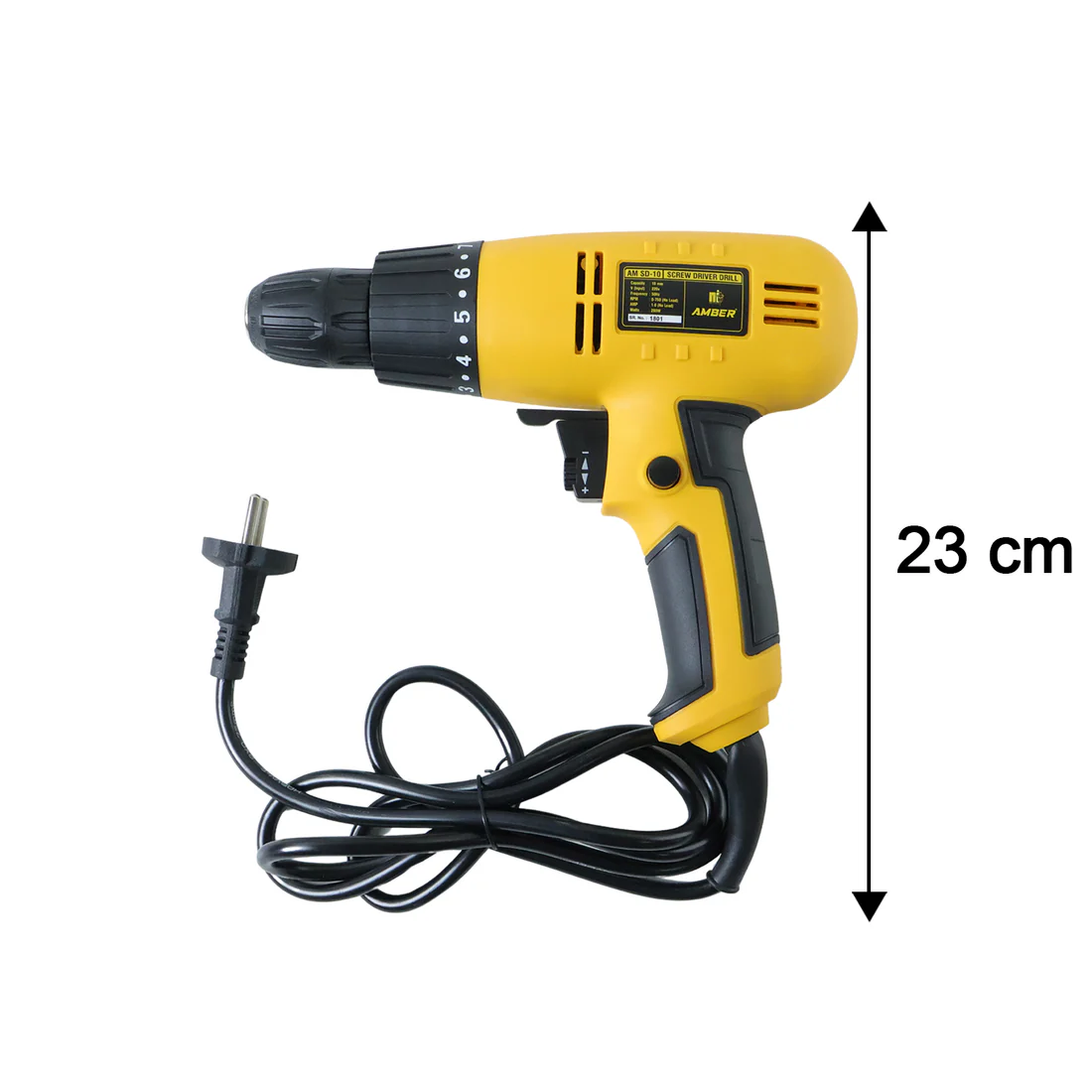 The electric drill machine 280W is a compact and powerful handheld tool designed for efficient drilling and fastening across various materials.