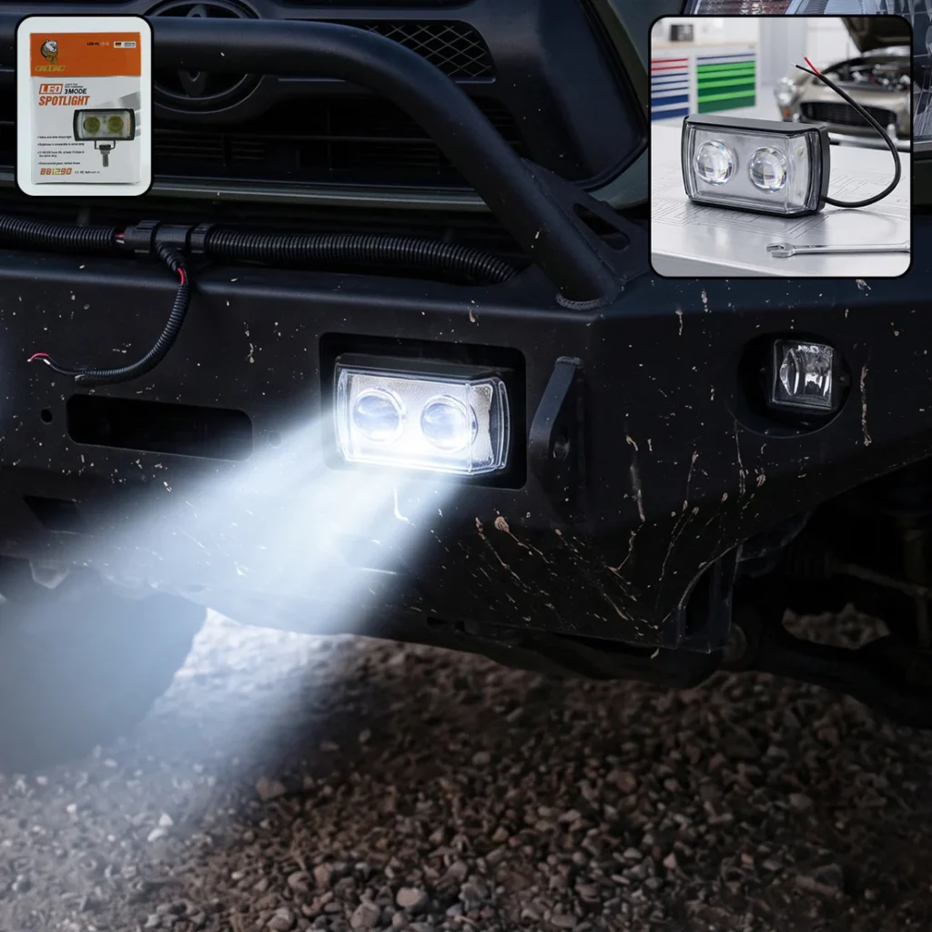 Upgrade your vehicle's safety instantly with the 3 Mode LED Fog Light, designed to provide superior visibility in fog, rain, and night driving conditions.
