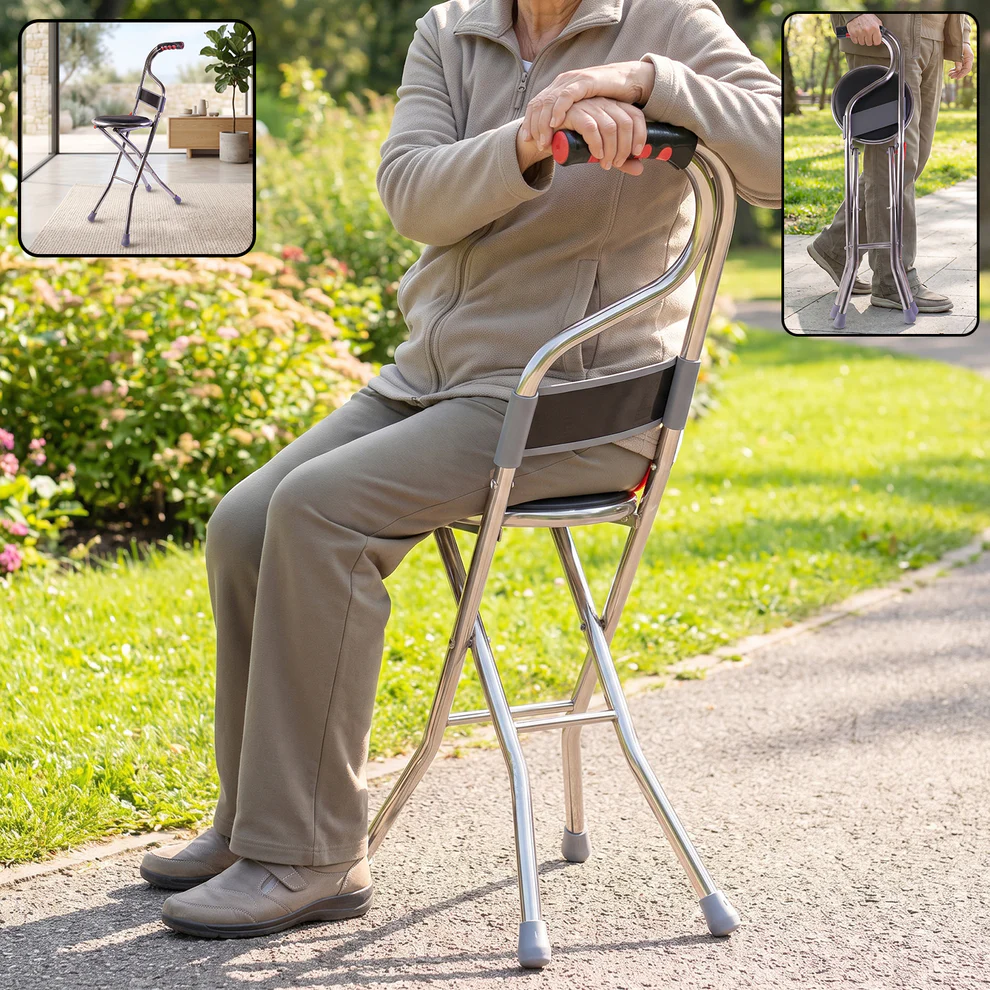 Walking Stick with Backres