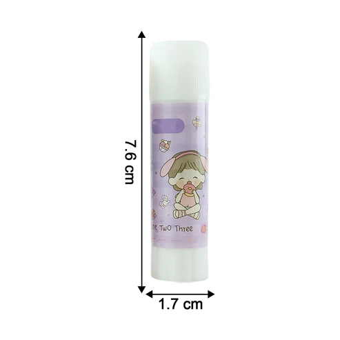 Solid Glue Stick Pack of 5 – Cartoon Design, Mess-Free Adhesive