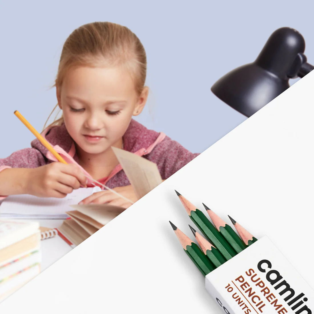 Graphite Pencils – Pack of 10 Smooth Writing Camlin Supreme