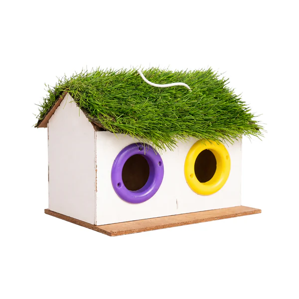 Wooden Bird House – Double-Compartment for Outdoor Garden - Image 3