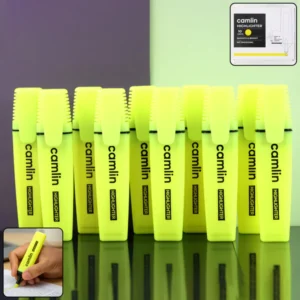 Camlin Yellow Highlighter – Smooth No-Smudge Bright Markers Pack