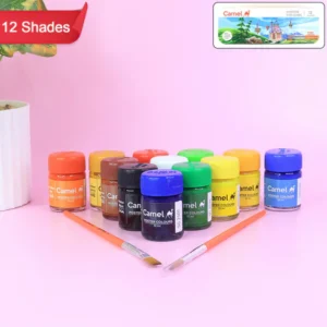 Camel Poster Colours – 12 Vibrant Shades in 10 ml Bottles