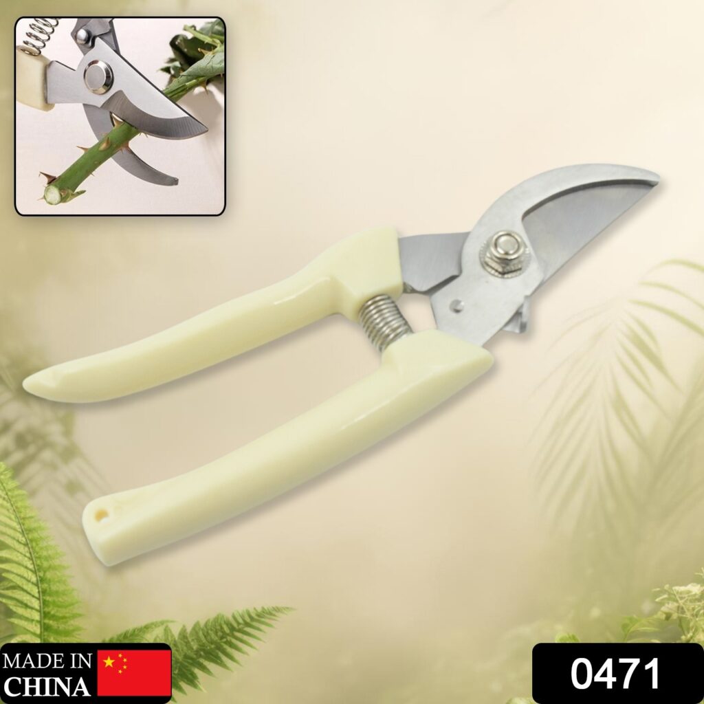 Stainless Steel Pruning Shears With Sharp Blades And Comfortable Handle