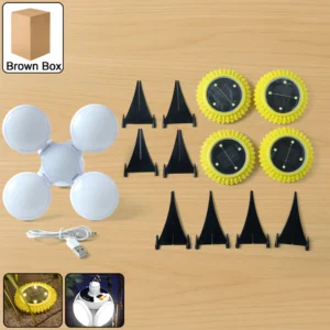 Solar Garden LED Ground Lights – Decorative 2 Pc Set
