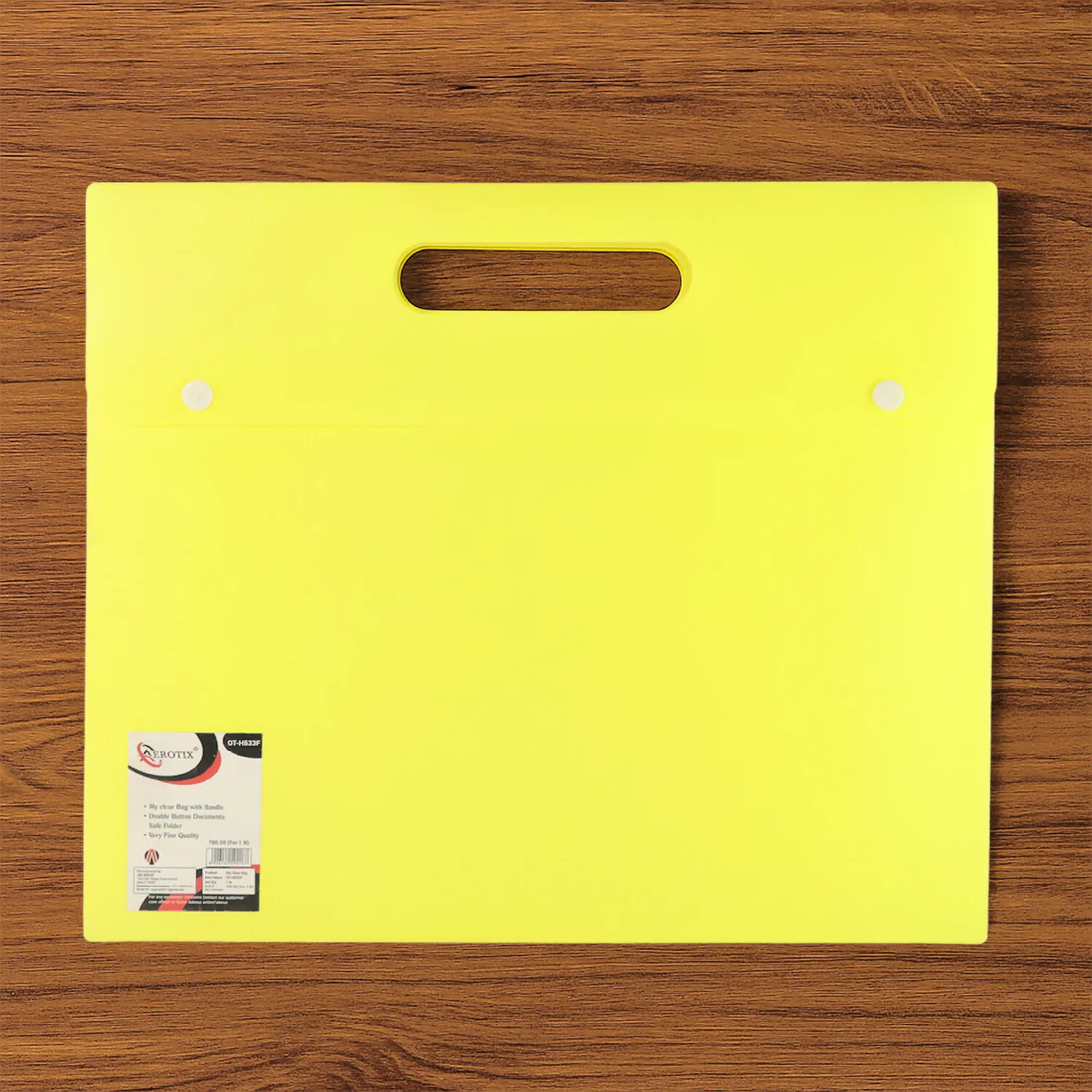 Plastic Document Folder – Sturdy Carry File for Office & School