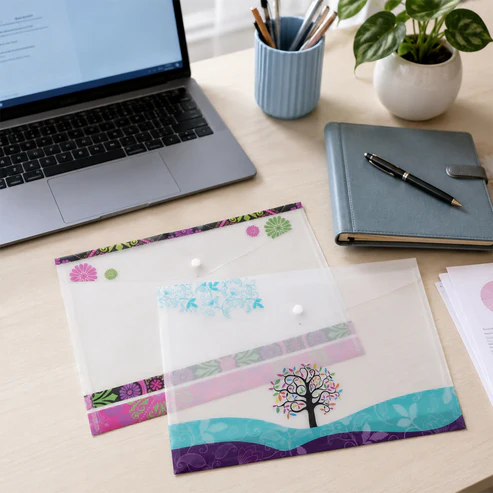 Designer Printed A4 Document Folder – Vibrant & Secure Organization - Image 4
