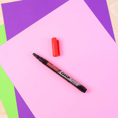 Red Marker Pen Set – 10 Pc Permanent OHP/CD DVD Writing Markers