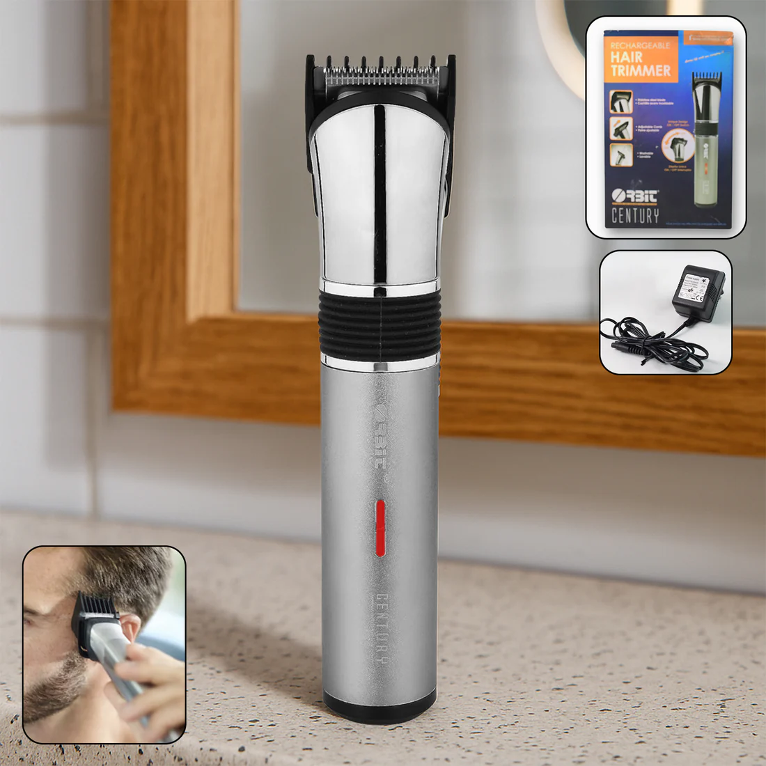 Rechargeable Hair Trimmer for Men – Adjustable Comb & Cordless - Image 4