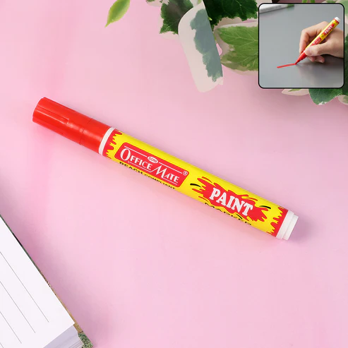 Red Permanent Paint Marker – Quick Dry, Waterproof Ink