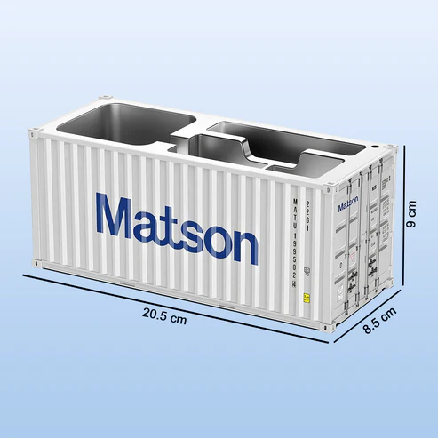 Container-Style Desk Organizer – Multi-Compartment Storage Box