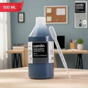 Permanent Marker Ink – Bold Black 500 ml Refill with Dropper
