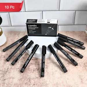 Permanent Marker Black – Bold & Long-Lasting Ink, Pack of 10