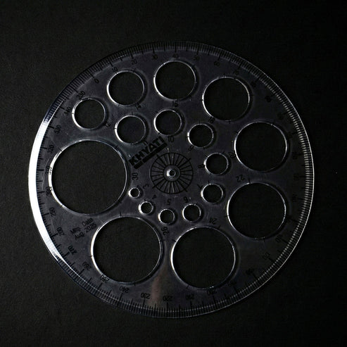 Circle Template with 18 Sizes – Precise 360° Scale Pack of 10