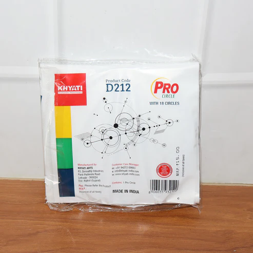 Circle Template with 18 Sizes – Precise 360° Scale Pack of 10