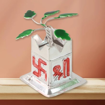 Tulsi Idol – Auspicious Mandir Decor & Spiritual Pooja Showpiece - Image 4