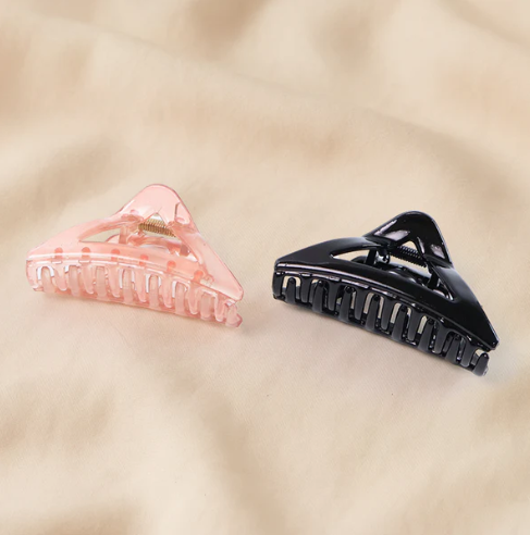 Triangle Hair Claw Clip – Durable Plastic, Assorted Colors - Image 3