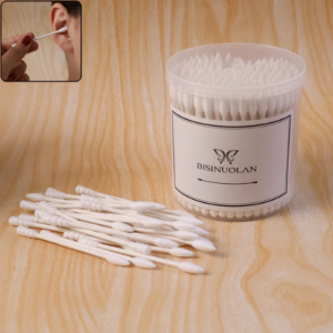 Cotton Ear Buds Set – 200 Soft Tips with Storage Jar