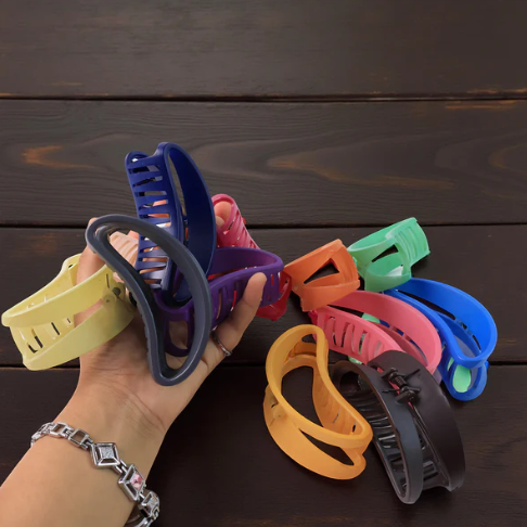 Plastic Hair Clip – Durable Matte Hair Clamp Grip (12 Pc)