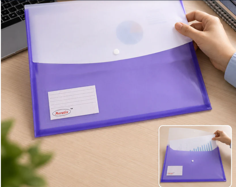 Pastel A4 File Folder – Stylish, Water-Resistant & Durable - Image 4