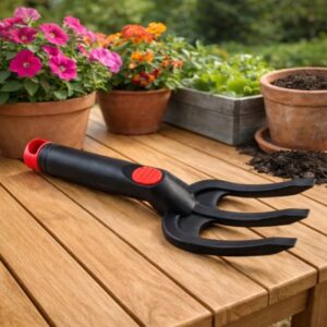 Garden Hand Cultivator Fork – Durable 3 Prong Soil Loosening Tool