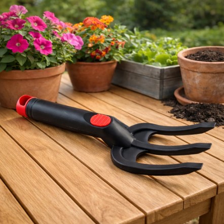 Garden Hand Cultivator Fork – Durable 3 Prong Soil Loosening Tool